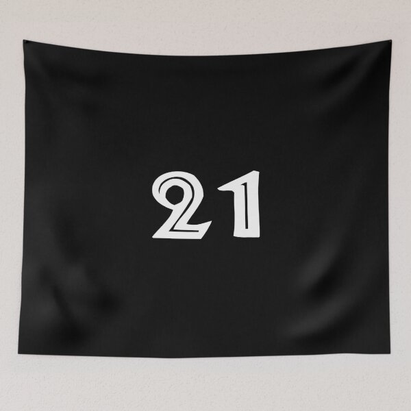 Item preview, 21, twenty-one, white, tribal, african designed and sold by Numbers-Art.