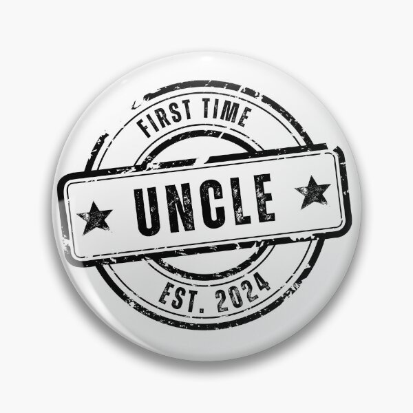 Item preview, First Time Uncle Est 2024 designed and sold by soapblossom.