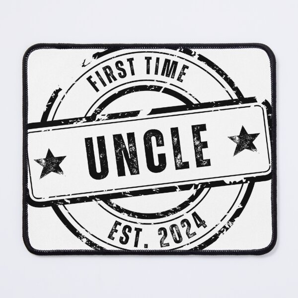 Item preview, First Time Uncle Est 2024 designed and sold by soapblossom.