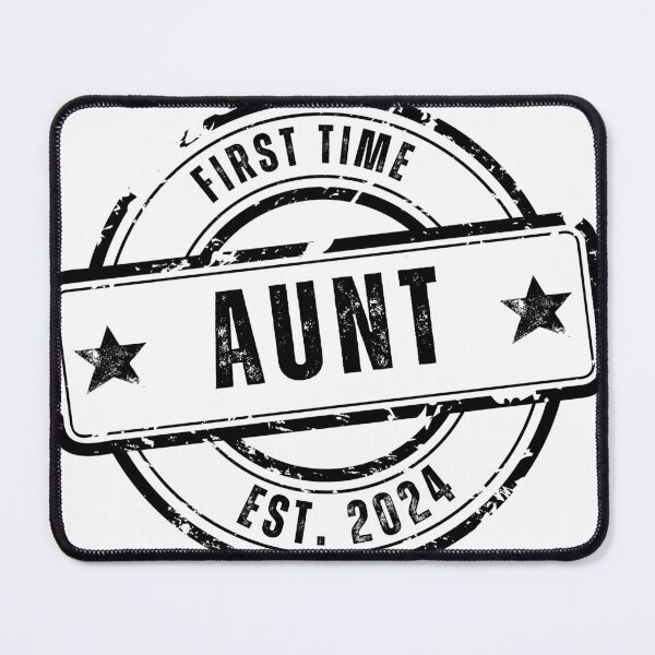 Item preview, First Time Aunt Est 2024 designed and sold by soapblossom.