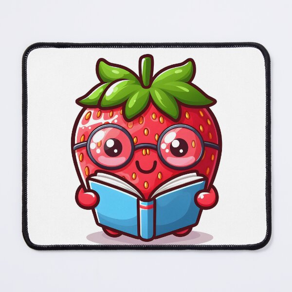 Item preview, Kawaii Strawberry With Glasses designed and sold by CanvasCutie.