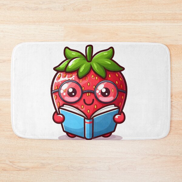 Item preview, Kawaii Strawberry With Glasses designed and sold by CanvasCutie.
