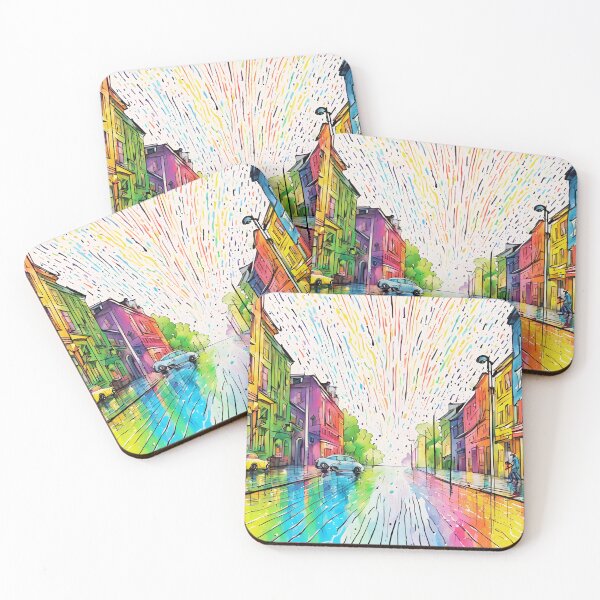 Item preview, Aquatic Symphony: Meeting of Rain and Rainbow designed and sold by Aurorartsprint.