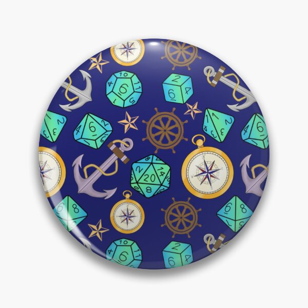 Item preview, DnD Nautical adventure basics dark blue designed and sold by Cthulhu loves crafts.