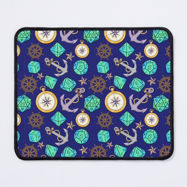 Item preview, DnD Nautical adventure basics dark blue designed and sold by Cthulhu loves crafts.