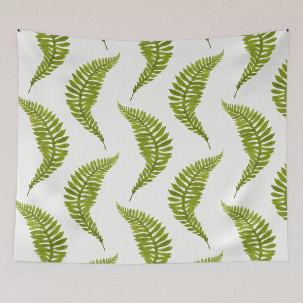 Item preview, Green watercolor fern pattern designed and sold by helga-wigandt.