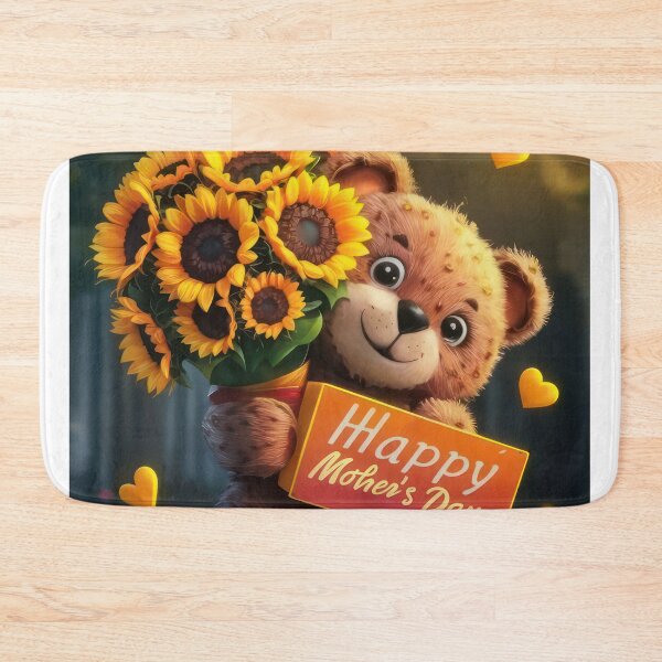 Item preview, bear with a bouquet for Happy Mothers Day designed and sold by Expressions-Sel.