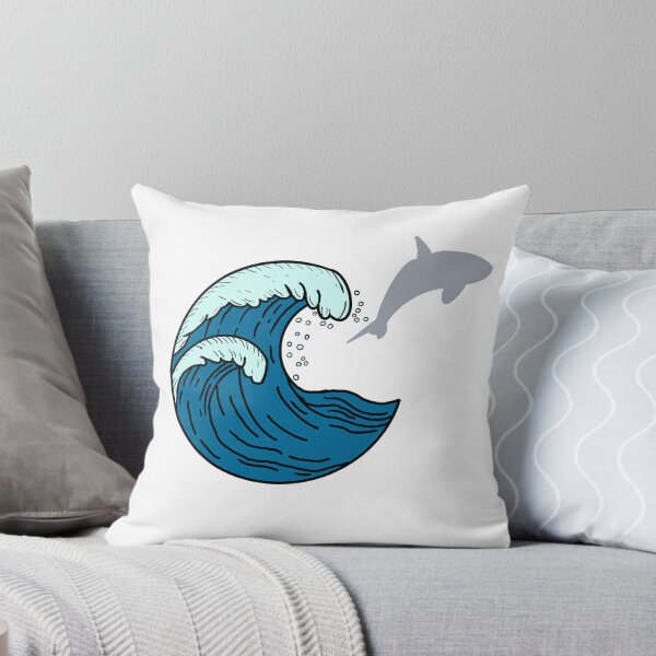 Item preview, Large waves and jumping shark designed and sold by Animals-by-JB.