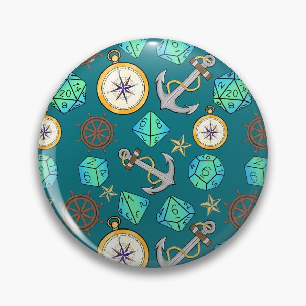 Item preview,  DnD nautical adventure basics teal designed and sold by Cthulhu loves crafts.