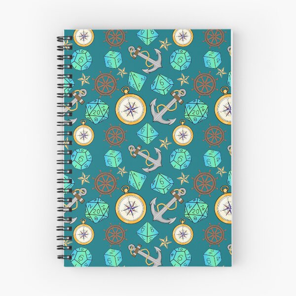 Item preview,  DnD nautical adventure basics teal designed and sold by Cthulhu loves crafts.