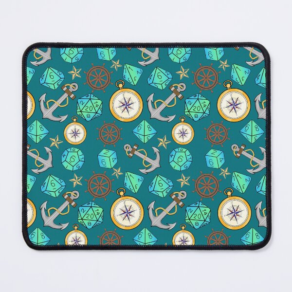 Item preview, DnD nautical adventure basics teal designed and sold by Cthulhu loves crafts.