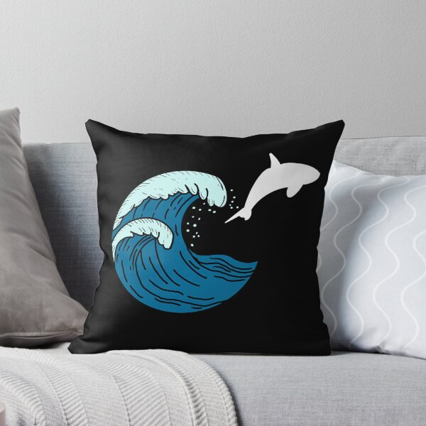 Item preview, Large waves and jumping shark designed and sold by Animals-by-JB.