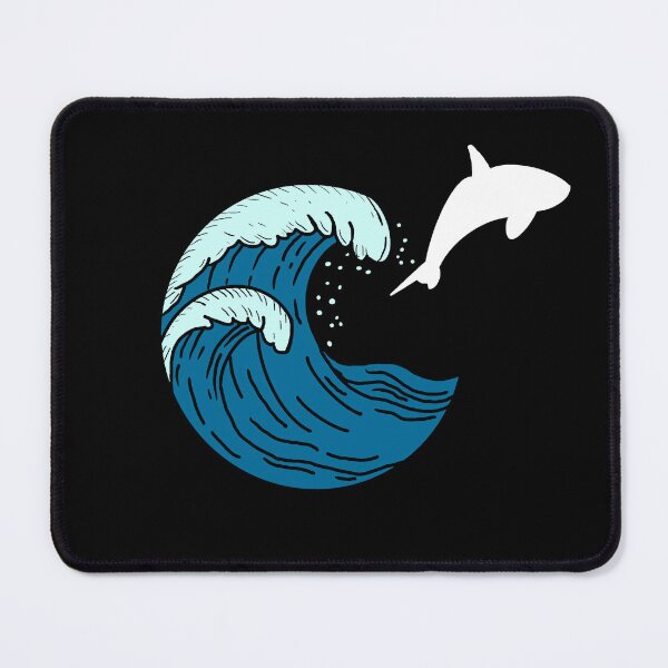 Item preview, Large waves and jumping shark designed and sold by Animals-by-JB.