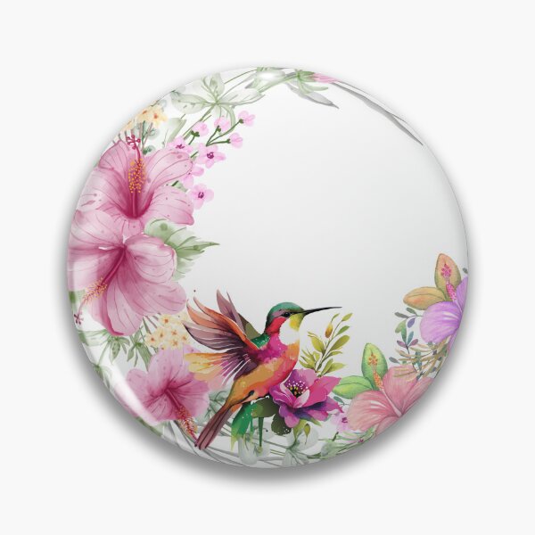 Artikelvorschau, Hibiskuskranz mit Vogel entworfen und verkauft von tomorrowsart.