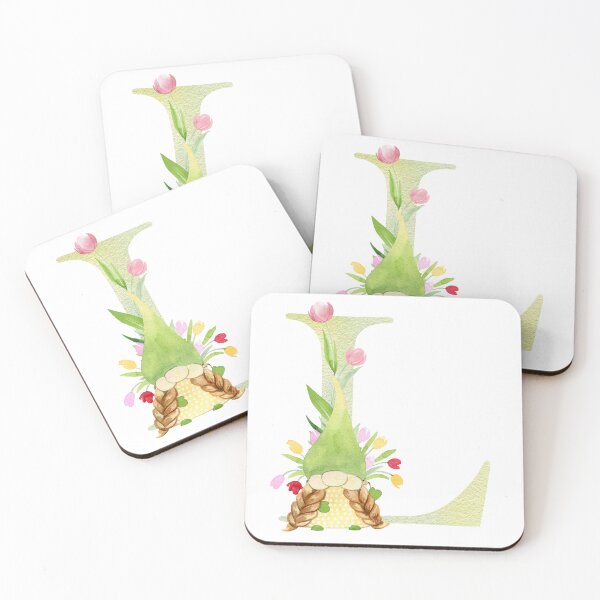 Item preview, Watercolor Spring letter L designed and sold by tapilipa.