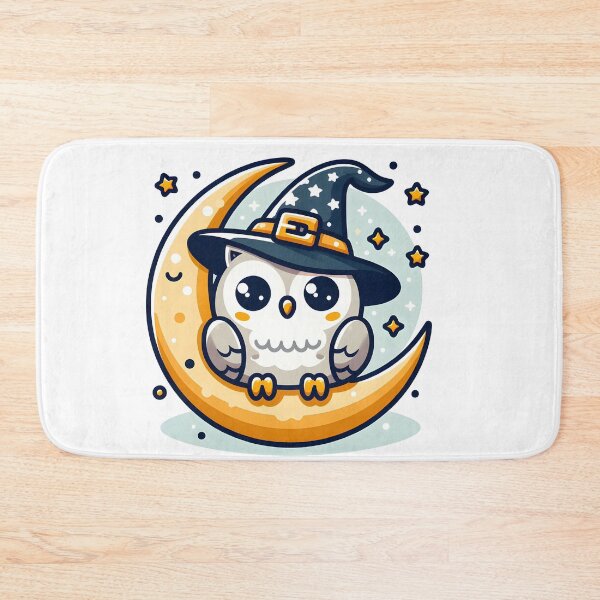 Item preview, Kawaii Owl With Wizard Hat designed and sold by CanvasCutie.