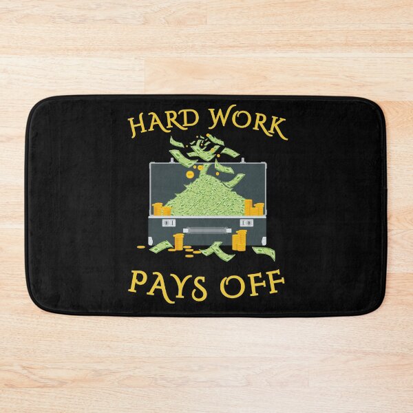 Item preview, Hard work pays off, grindset and hustle hard club, money motivation for financial freedom achiever designed and sold by NBSStore.