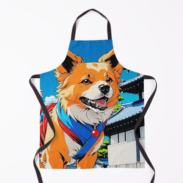 Item preview, The image portrays a vibrant illustration featuring a fluffy dog. designed and sold by yeekazar.