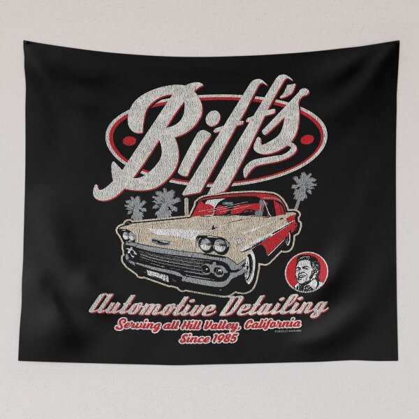 Item preview, Biff's Automotive Detailing Classic Car Worn Back to the Future (© UCS LLC and Amblin) designed and sold by Alema Art.