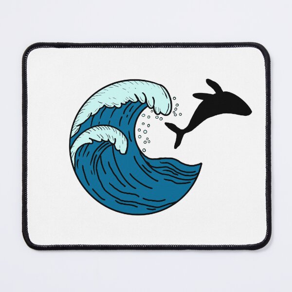 Item preview, Large waves and jumping whale designed and sold by Animals-by-JB.