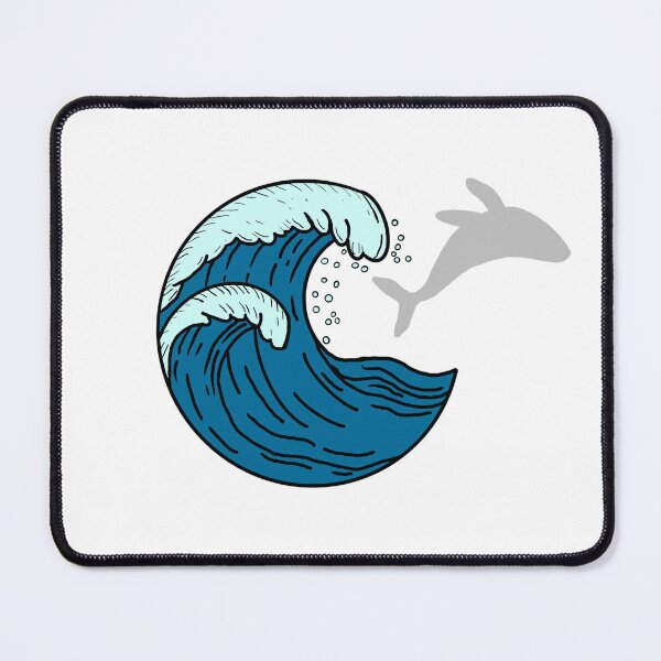 Item preview, Large waves and jumping whale designed and sold by Animals-by-JB.