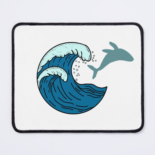 Item preview, Large waves and jumping whale designed and sold by Animals-by-JB.