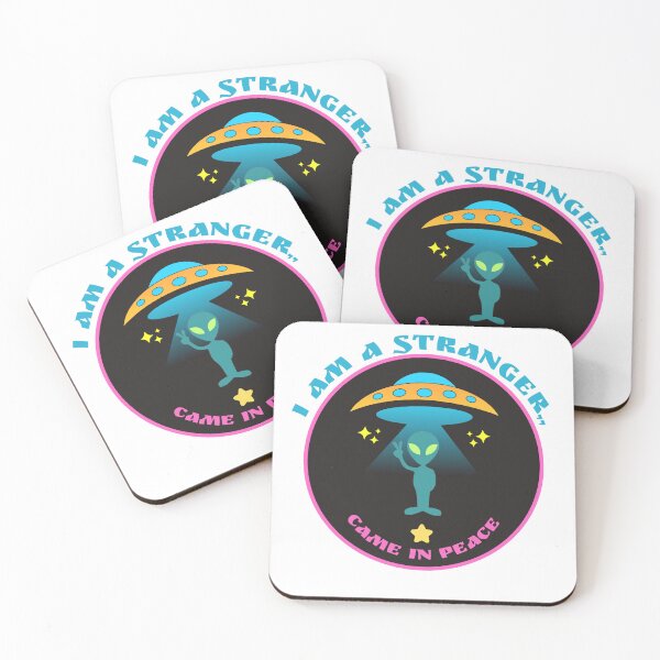 Item preview, I am a stranger, I came in peace, straniero residente designed and sold by Shop2s.
