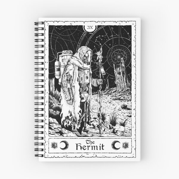 Item preview, The Hermit - Forbidden Grimoire Tarot Card designed and sold by Alessandro  Lalli.