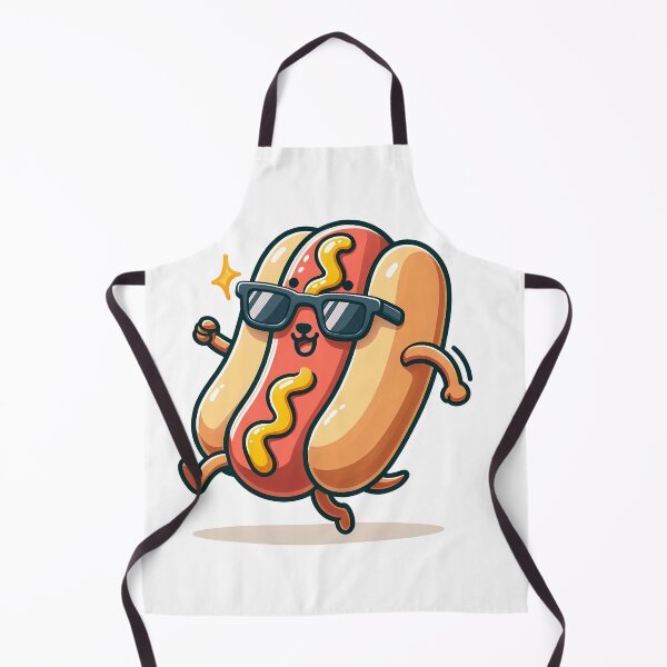Item preview, Kawaii Hot Dog With Sunglasses designed and sold by CanvasCutie.