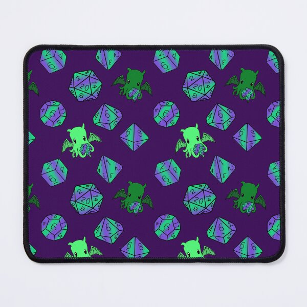 Item preview, cthulhu loves dice on purple designed and sold by Cthulhu loves crafts.
