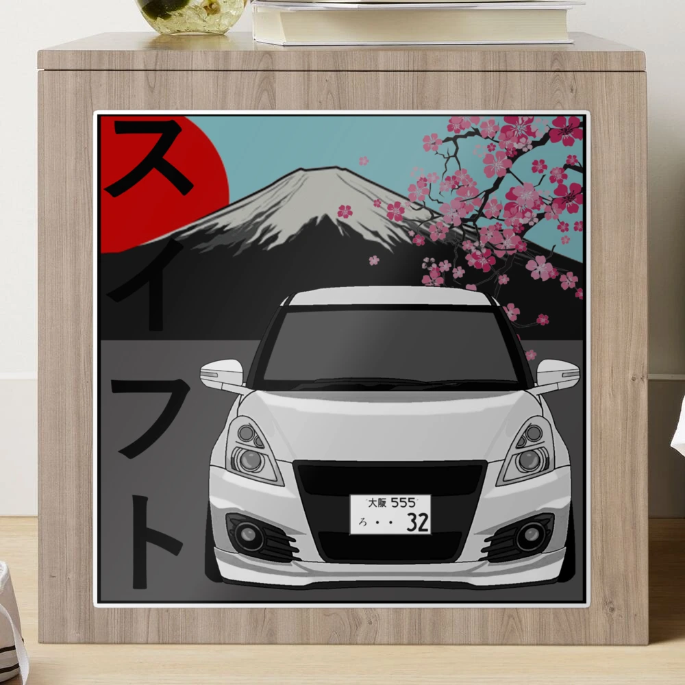White Swift Sport MT Fuji スイフト