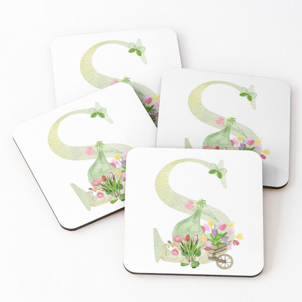 Item preview, Watercolor Spring letter S designed and sold by tapilipa.