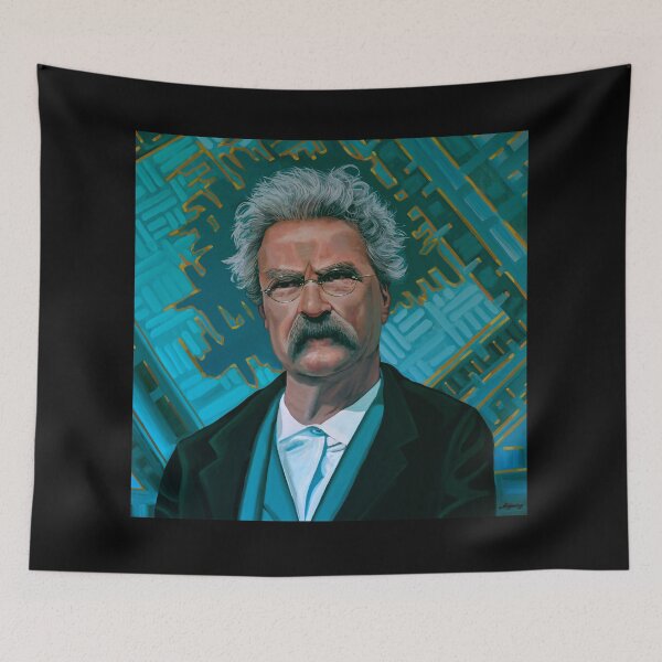 Item preview, Mark Twain Painting designed and sold by PaulMeijering.