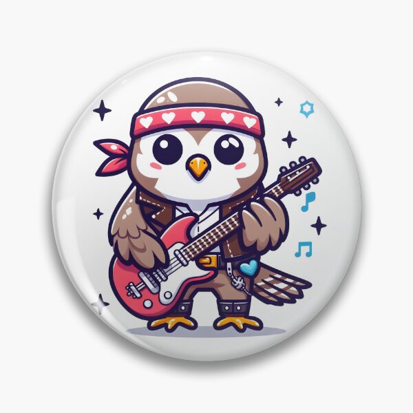 Item preview, Kawaii Falcon With Rockstar Outfit designed and sold by CanvasCutie.