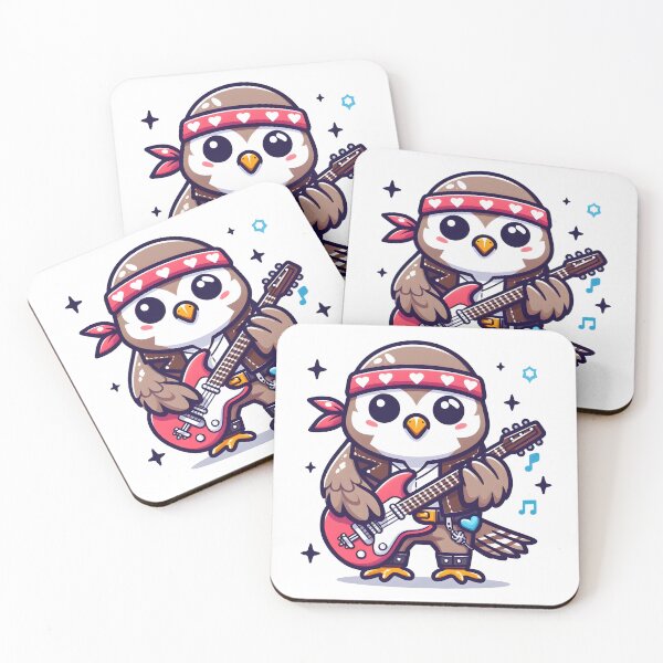 Item preview, Kawaii Falcon With Rockstar Outfit designed and sold by CanvasCutie.