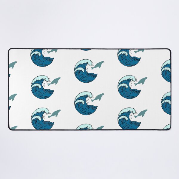 Item preview, Large waves and jumping seal designed and sold by Animals-by-JB.