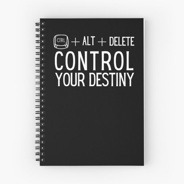 Item preview, "CTRL + ALT + Delete: Control Your Destiny" Jokes Typography Design designed and sold by rahmastaa.