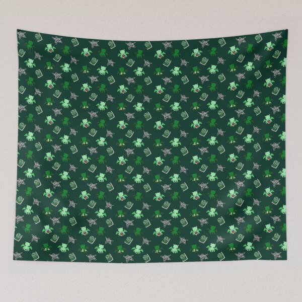 Item preview, Call of cthulhu on green designed and sold by Cthulhu loves crafts.