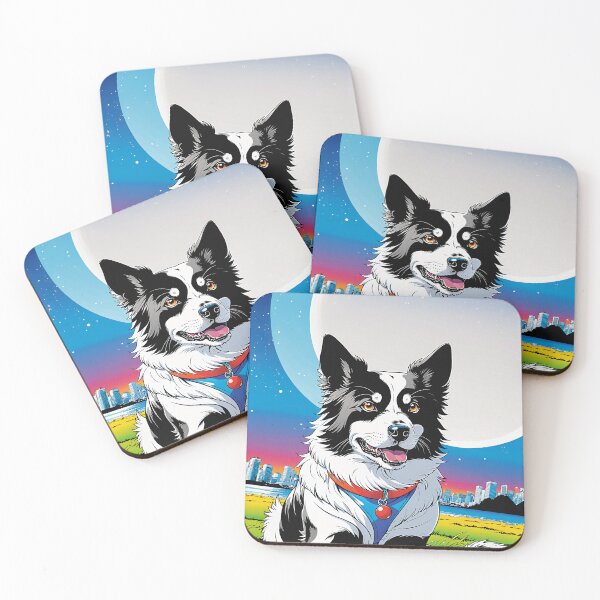 Item preview, The image portrays a vibrant illustration featuring a fluffy dog. designed and sold by yeekazar.