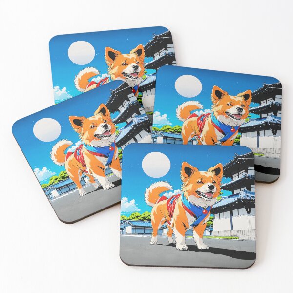 Item preview, The image portrays a vibrant illustration featuring a fluffy dog. designed and sold by yeekazar.