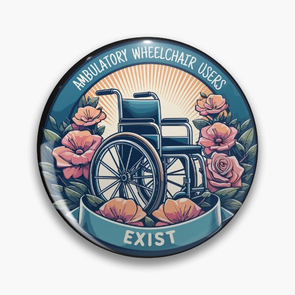 Item preview, Retro Ambulatory Wheelchair Users Exist designed and sold by TomFrontierArt.