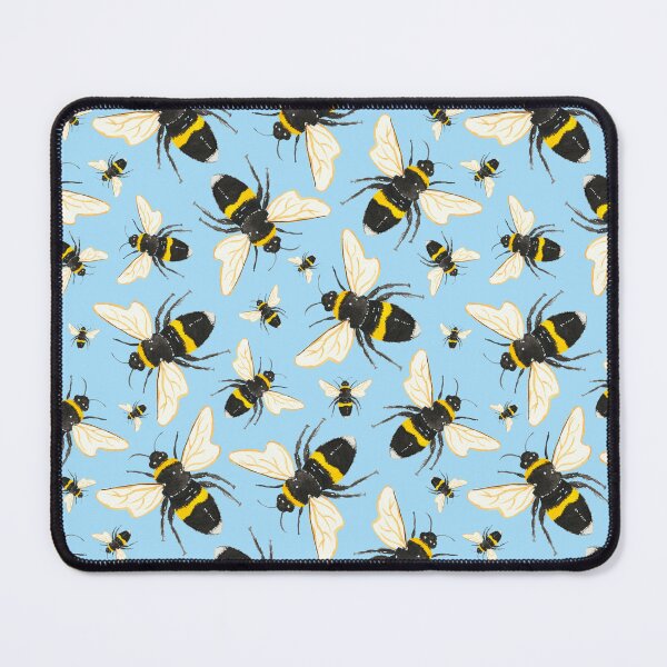 Item preview, Bees Pattern Blue designed and sold by SarahWhittle.