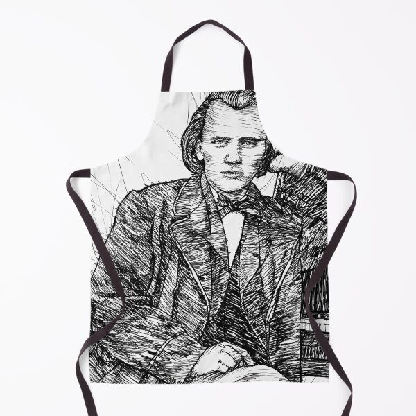 Item preview, JOHANNES BRAHMS ink portrait .3 designed and sold by lautir.