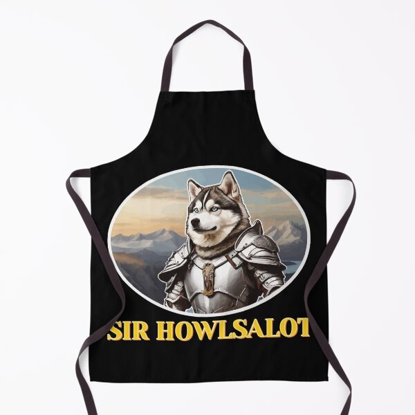 Item preview, Sir Howlsalot Funny Siberian Husky Quote Wearing a Suit of Armor designed and sold by thecatcouch.
