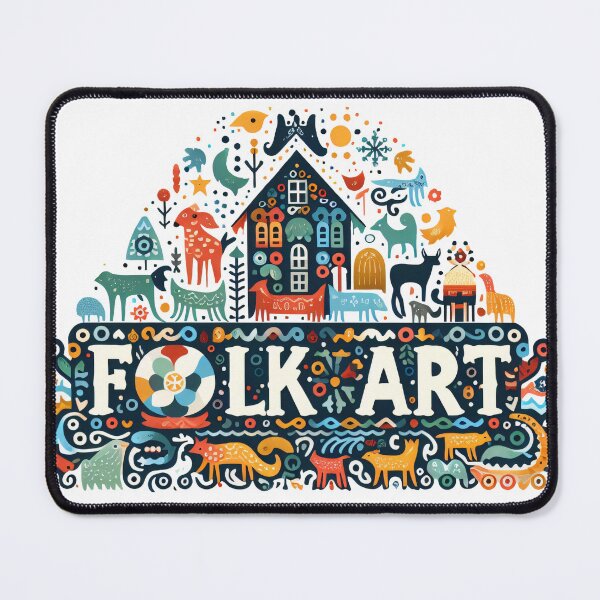 Item preview, Vibrant Scandinavian Folk Art - Nature and Animals in Traditional Nordic Style by heidiannemorris ©️ designed and sold by FOLK ART FUSION.
