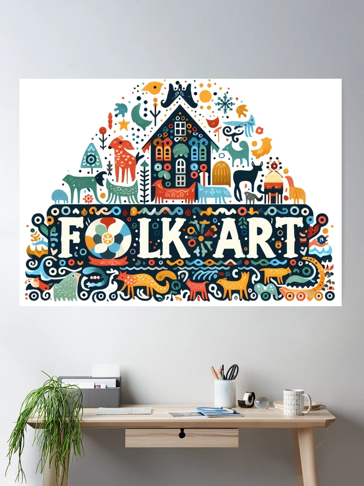 Vibrant Scandinavian Folk Art - Nature and Animals in Traditional