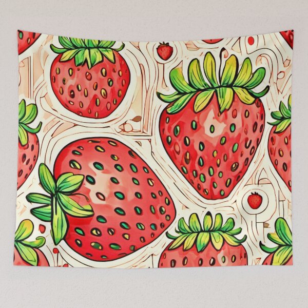 Item preview, Strawberry Dadaism Art designed and sold by Health And Fitness Posts e-Store.