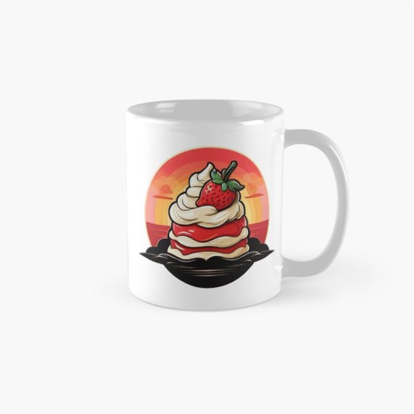 Item preview, Peachy Sunset Strawberry Shortcake: Delightful Dessert Vibes designed and sold by AYACHI90.