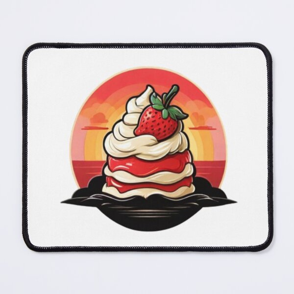 Item preview, Peachy Sunset Strawberry Shortcake: Delightful Dessert Vibes designed and sold by AYACHI90.