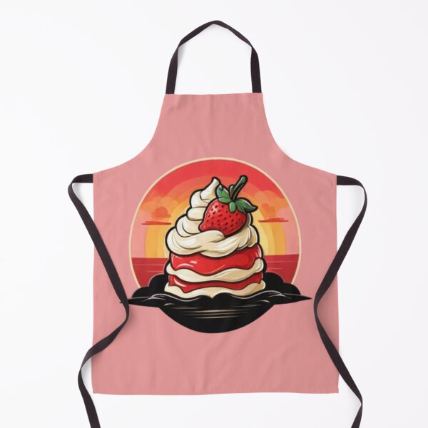 Item preview, Peachy Sunset Strawberry Shortcake: Delightful Dessert Vibes designed and sold by AYACHI90.
